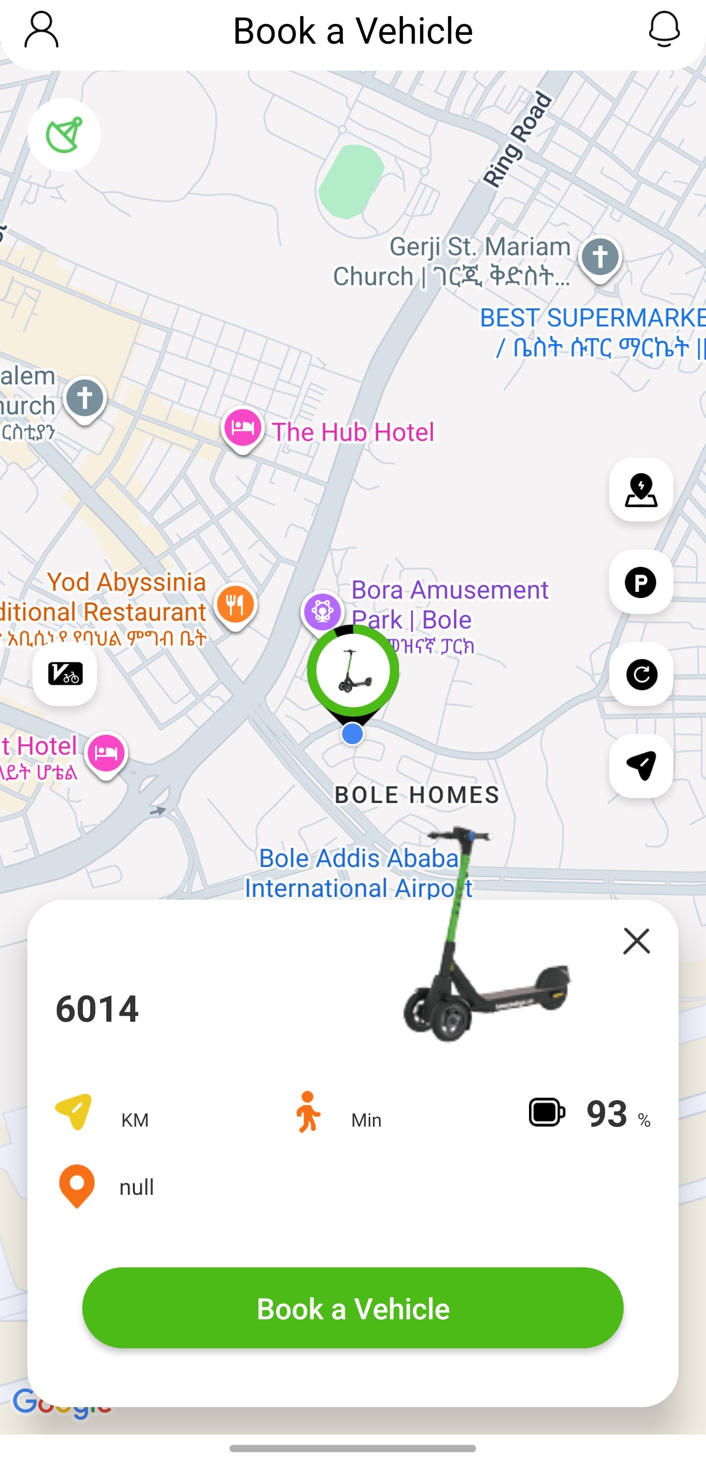 FASTeco App - Book a Vehicle